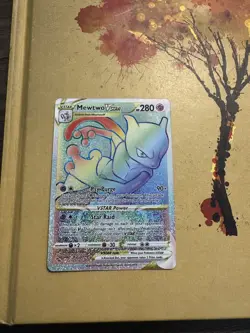 Pokemon Go Mewtwo VSTAR Rainbow Secret Rare TCG Card 079/078 - Image 2