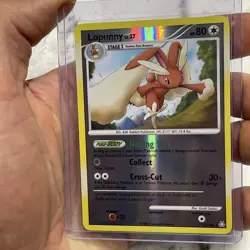 Pokemon Lopunny 33/146 Reverse Holo Rare Legends Awakened Pokemon Card NM 2008 - Image 1