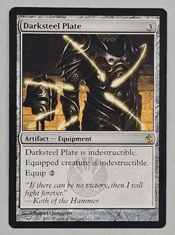 MTG 1x Darksteel Plate Mirrodin Besieged Modern Magic the Gathering Card x1 - Image 1