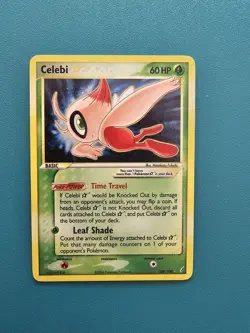 Pokemon Card Holo Celebi Gold Star 100/100 HP ex Crystal Guardians - Image 1