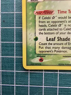 Pokemon Card Holo Celebi Gold Star 100/100 HP ex Crystal Guardians - Image 3
