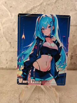 hatsune miku Trading Card Waifu Goddess Story Anime Girl holo Karte Manga Full - Image 1