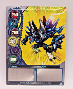 Bakugan SHINE Metal Gate Card SILVER 2011 BA1443-GA-SM-GBL 2/24j IMPRINTED - Image 1