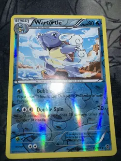 Wartortle 15/101 BW Plasma Blast Reverse Holo Pokemon Card - Image 1