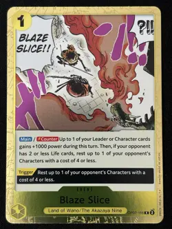 Blaze Slice OP07-116 - 500 Years in the Future - One Piece Card Game OP TCG ENG - Image 1