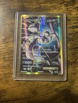 Pokemon TCG Mewtwo EX Full Art Holo Card 103/108 Evolutions - Image 1