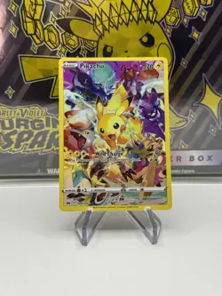 Pokemon Pikachu TCG Full Art Secret Rare Holo Card 160/159 Crown Zenith - Image 1