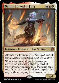 Nahiri, Forged in Fury -Foil Light Play MTG March of the Machine: The Aftermath - Image 1