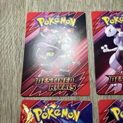 Destined Rivals Build And Battle Prerelease Trainer Tip Card Complete Set #L4 - Image 3