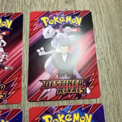 Destined Rivals Build And Battle Prerelease Trainer Tip Card Complete Set #L4 - Image 4