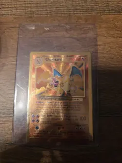 Pokemon Celebrations Charizard Gold Metal Card Promo #4/102 - Image 1