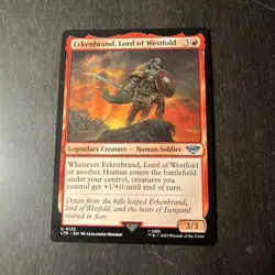 MTG STARTER COMMANDER DECK - Erkenbrand, Lord Of Westfold - Mono Red Humans Only - Image 1