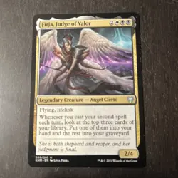 MTG STARTER COMMANDER DECK - Firja, Judge Of Valor - W/B Instants & Angels - Image 1