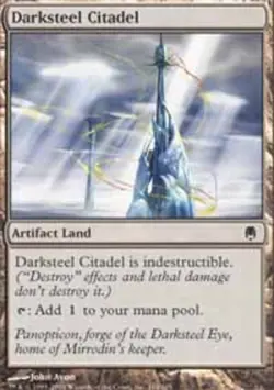 MTG Darksteel Citadel, Darksteel, Heavily Played, English - Image 1