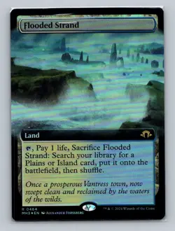 1x FOIL Flooded Strand (0464) Modern Horizons 3 MH3 MTG Magic LP - Image 1