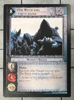 THE WITCH-KING LORD OF ANGMAR 1R 237 Decipher Lord of the Rings Fellowship - Image 1