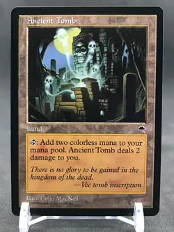ANCIENT TOMB uncommon 1997 Tempest Magic the Gathering Near Mint - Image 1