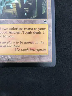 ANCIENT TOMB uncommon 1997 Tempest Magic the Gathering Near Mint - Image 4