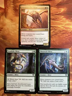 MTG 3 x Sliver Secret Lair Commander Deck: Everyone's Invited Near-Mint!! - Image 1
