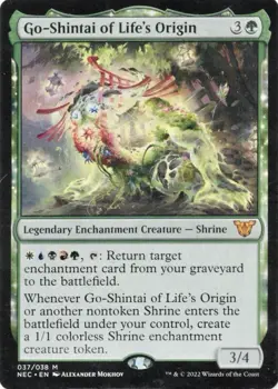 MTG Go-Shintai of Life's Origin (37/204) Kamigawa Neon Dynasty Commander LP - Image 1