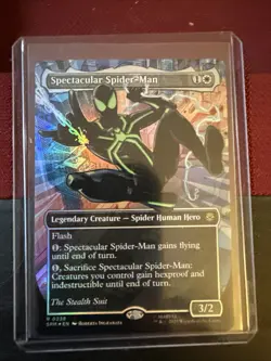 Spectacular Spider-Man Spiderman 0238 Borderless Textured Foil Near Mint MTG SPM - Image 1