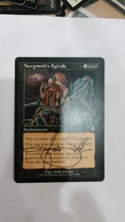 MTG signed Yawgmoth's Agenda - [Invasion] - Image 1