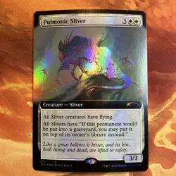 MTG Foil Extended Art Pulmonic Sliver Secret Lair Drop Series Near-Mint Rare!! - Image 1