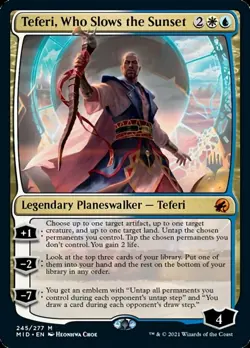 MTG Teferi, Who Slows the Sunset - Foil - Promo Pack, Promo Pack, Lightly Played - Image 1