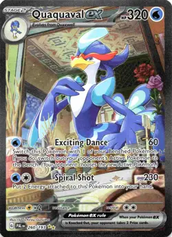 Quaquaval ex 260/193 Sv02: Paldea Evolved Holo Pokemon - Image 1