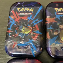 Pokemon MEGA HEROES Mini Tins Factory Sealed/ New Lot (6) Full Set - Image 2