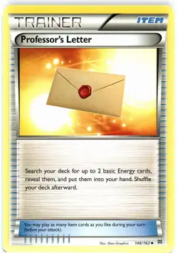 4x Moderately Played Professor's Letter - 146/162 - Uncommon Pokemon BREAKthroug - Image 1