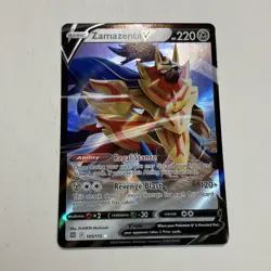 Pokemon TCG Sword & Shield: Brilliant Stars Zamazenta V 105/172 Ultra Rare NMv - Image 1