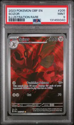 2023 Pokemon SV Obsidian Flames OBF EN Scizor #205/197 PSA 10 - Image 1
