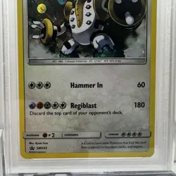 2020 Pokemon S&M Black Star Regigigas Cosmos Holo #SM243 PSA 10 GEM MT - POP 23 - Image 3