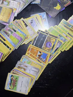 Mixed Bulk Lot 900+ Pokemon Cards Plus 11 Bonus Sleeves Some Dupes - Image 5