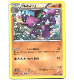 Pokemon 2013 Near Mint NM Nidoking 58/116 Plasma Freeze Rare Card - Image 1
