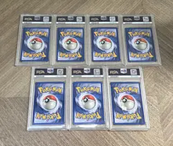 7 Pokemon Misc Lot PSA Graded Card Base Set Unlimited - Image 2