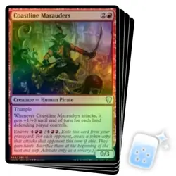 FOIL COASTLINE MARAUDERS X4 Commander Legends Magic MTG MINT CARD - Image 1