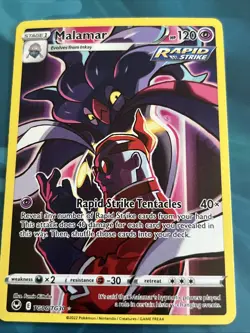 Pokemon TCG Malamar Silver Tempest TG06/TG30 Trainer Gallery Holo Rare Card - Image 1