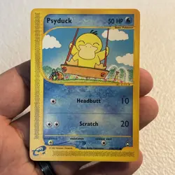 Psyduck 104/147 Aquapolis Common Vintage Pokemon TCG E-reader card - Image 2