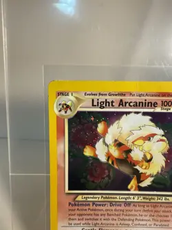 Pokemon Light Arcanine Neo Destiny Holo Rare Card 12/105 MP - Image 3