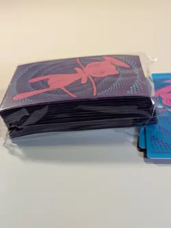 65 Ct Fusion Strike ETB Mew Card Sleeves New, Sealed Pokemon with Card Dividers - Image 2