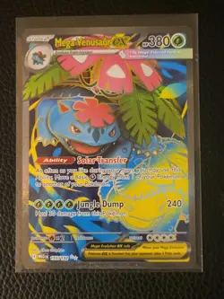 Mega Venusaur EX Mega Evolution 155/132 Secret Rare Pokemon Card NEAR MINT - Image 1