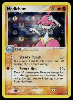 Pokemon Card - Medicham Hidden Legends 42/101 Reverse Holo - Image 1