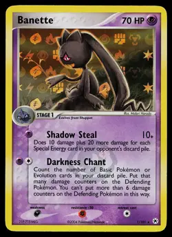 Pokemon Card - Banette Hidden Legends 1/101 Reverse Holo - Image 1