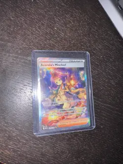 Acerola's Mischief Holo Card #183/132 Special Illustration Rare Pokemon TCG - Image 1