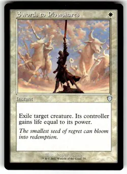 Swords to Plowshares (Retro Frame) Commander: the Brothers' War Regular MTG - Image 1