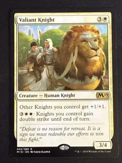 1x Valiant Knight (041) Core Set 2019 M19 LP MTG Magic the Gatheirng x1 MKE - Image 1