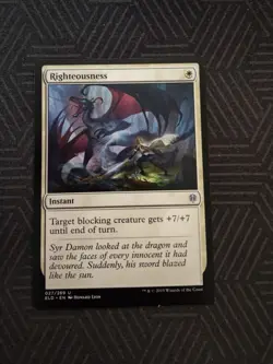 mtg righteousness throne of eldraine - Image 1