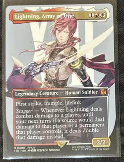 Lightning, Army of One 400 Mythic Regular Final Fantasy Magic The Gathering MTG - Image 1